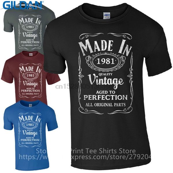

make your own shirt online office big sizes xxl made in 1981 born 36th year birthday age presen tee for men