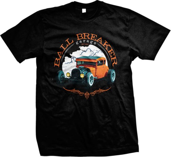 

шаровые breaker гараж est. 1843 hotrod автомобиля auto racing vintage мужская футболка (2