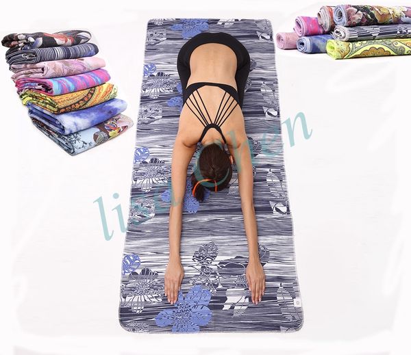 

190*82.5cm fashional large yoga towel waffle pattern fitness bikram yoga mat non slip blanket exercise pilates mat outdoor