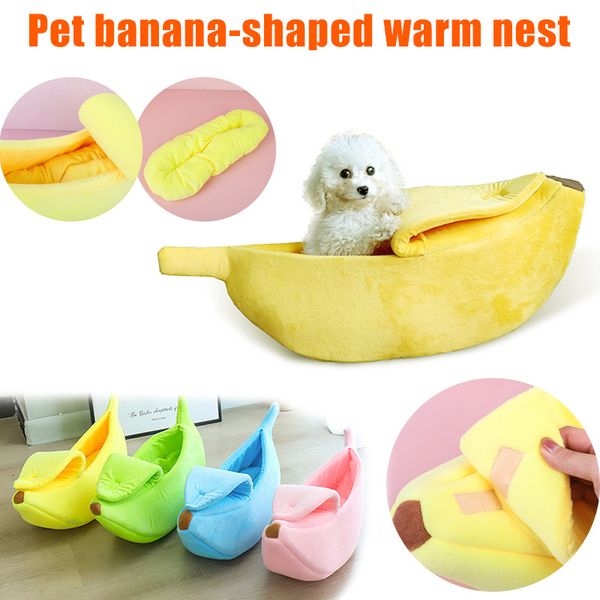 

cartoon style cute cat litter kennel pet litter banana boat nest teddy pomeranian chinchilla hamster available in all seasons