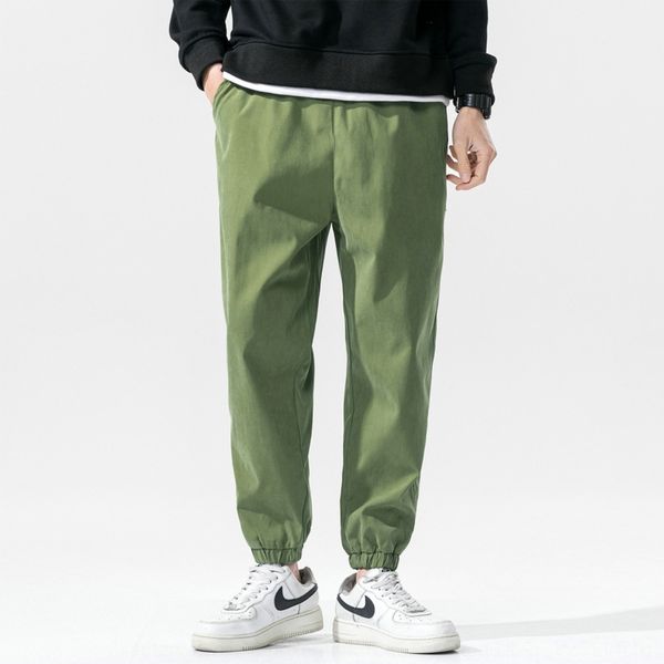 

модные мужские свободные харлан случайные девять брюки случайных брюки sports поножи корейский стиль модный девять пунктов комбинезоны харла, Blue