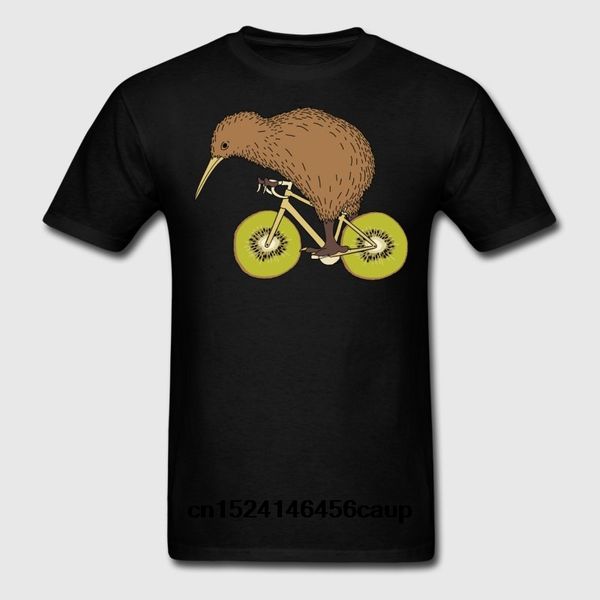 

100% cotton o-neck custom printed men t shirt kiwi ridingwith kiwi wheels women t-shirt