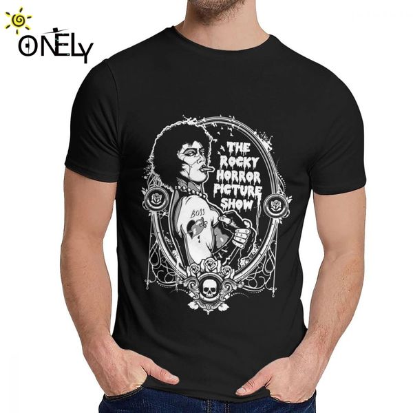 

vintage rocky horror picture show halloween night t shirt man slim 100% cotton t-shirt round neck