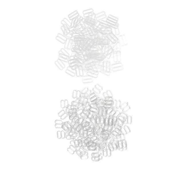 

200 шт пластиковые бюстгальтер регулировки ползуна рис 8 для бюстгальтера ползунок замена 8 / 15мм, Black