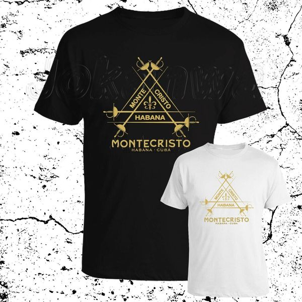 

montecristo habana cuba logo cigar cohiba bolivar mens t shirt s to 3xl