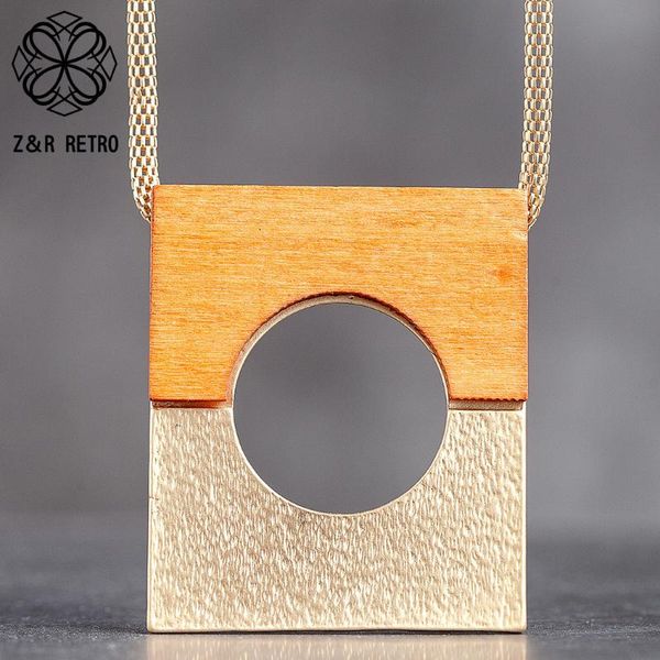 

vintage gold silver color square long chain necklace for women's jewelry 2020 female accessories suspension decoration pendants