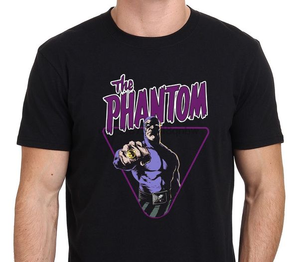 

the phantom ghost comic book action hero mens black t-shirt size s-xxl