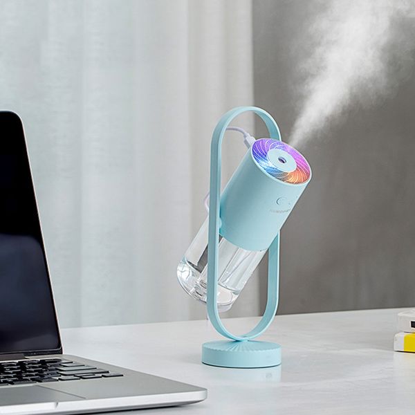 

essential oils diffusers tod-ultrasonic projectionair humidifier 360 degrees rotation usb aroma diffuser mini car with led lamp light