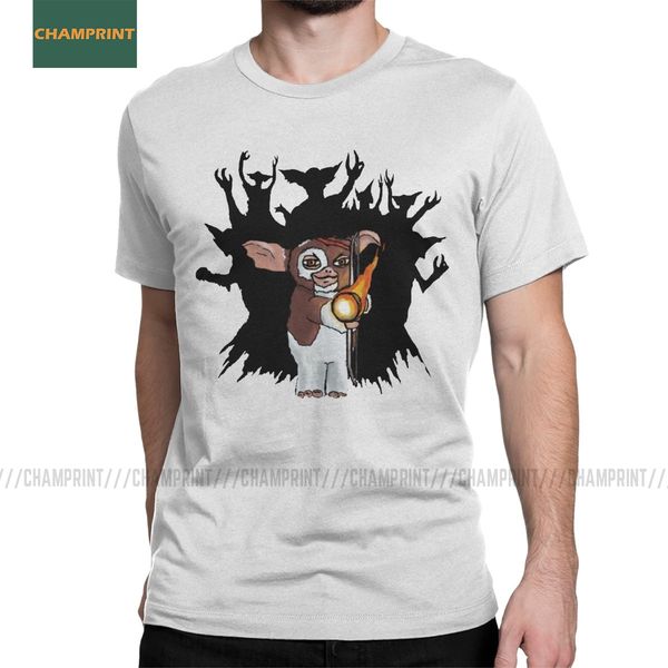 

gizmo the badass gremlins men t shirts 80s movie mogwai monster retro sci fi tee shirt short sleeve t-shirt cotton plus size