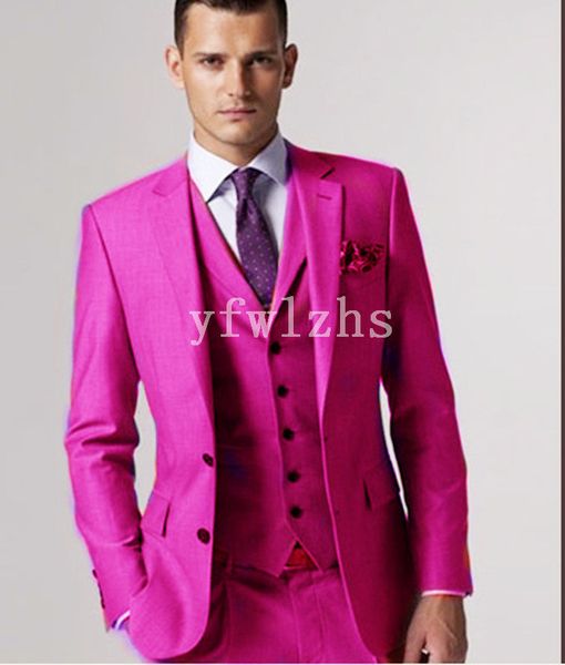 

handsome two buttons groomsmen notch lapel groom tuxedos mens wedding dress man jacket blazer prom dinner suits (jacket+pants+tie+vest) w305, Black;gray