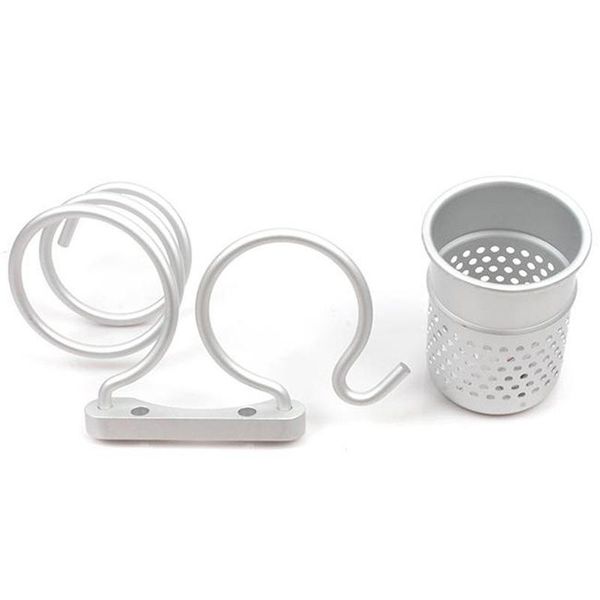 

wall mount hair dryer holder rack hair drier comb flat iron storage organizer