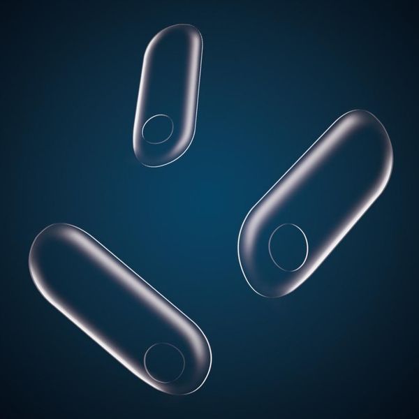 

5pc tempered glass screen lcd belt hole screen protector film for xiaomi mi band 3