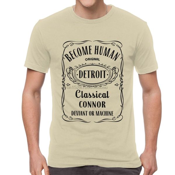 

detroit become human tshirts mens soft cotton dbh deviant or machine t shirt short sleeves round neck tee shirt classic t-shirt