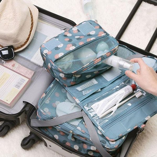 

new travel cosmetic bag toiletries organizer waterproof storage neceser hanging bathroom wash bag women makeup