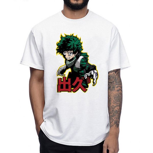 

new boku no hero academia t-shirt my hero academia anime men t shirt izuku midoriya funny cartoon tee for man/woman male