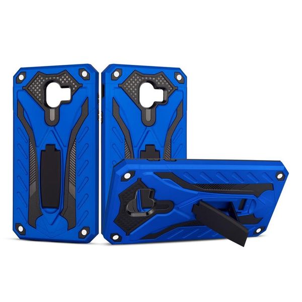 

heavy duty case with build-in kickstand for samsung j4 2018 hybrid tpu armor protection full back cover