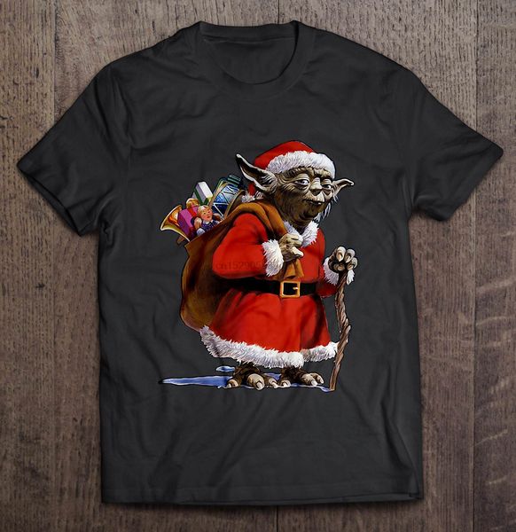 

men funny t shirt fashion tshirt yoda santa christmas sweater women t-shirt