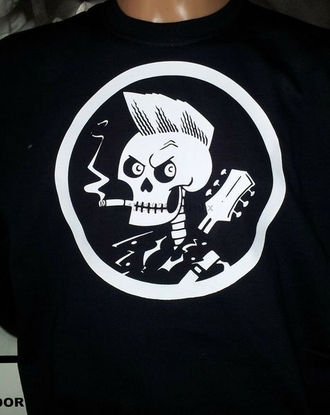 

psychobilly t-shirt s-xxl black meteors demented mad sin rod frankie 666