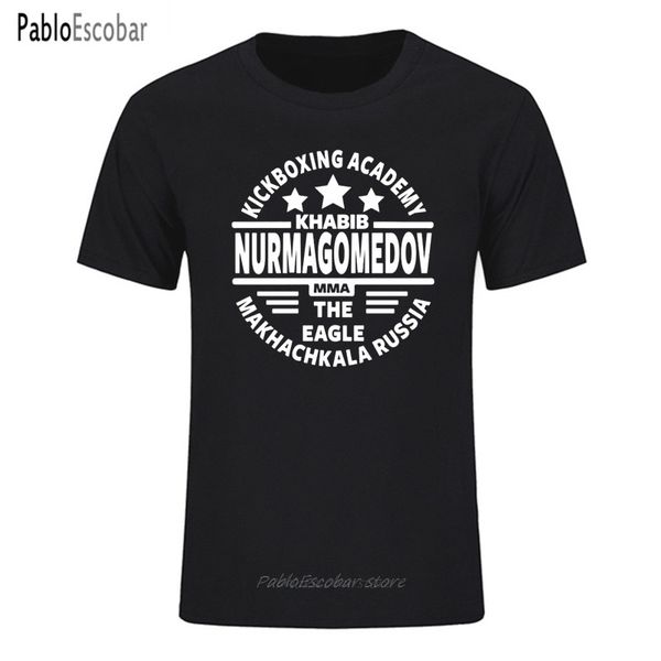 

лето новое прибытие для мужчин нурмагомедов t shirt популярные camiseta 100% хлопка с коротким рукавом майка плюс размер