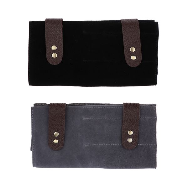 

2 pieces leather salon scissors shear holder pouch case barber tools holster bag