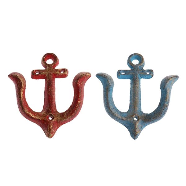 

2pcs metal anchor крючки настенной дверца одежда полотенце hat key подвес