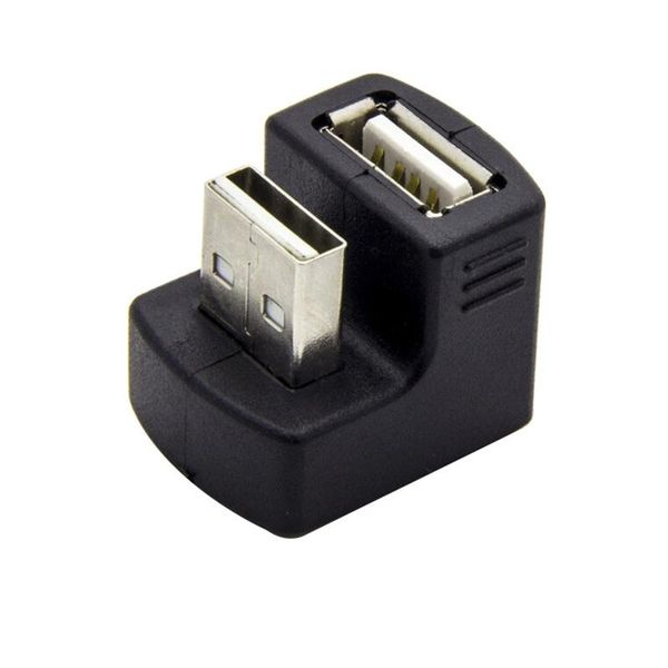 

180Â° usb adapter usb 2.0 a male to female right angled 90 degree cable u extension converter jk2007kd