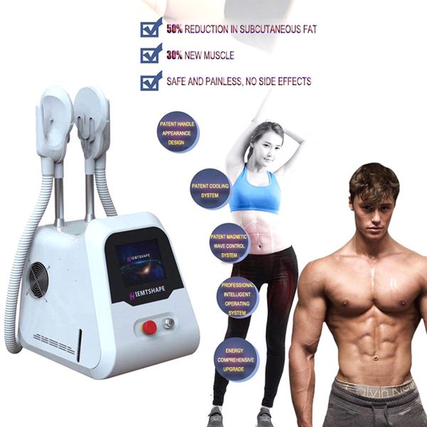 

price high-intensity focused electromagnetic ems build muscle sculpting training emslim em slims body slimming 2 magnetic applicators, Black;white
