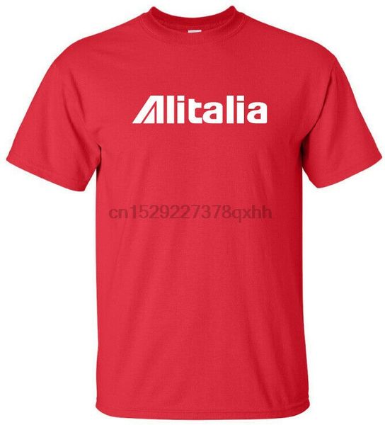 

alitalia retro logo italian airline aviation t-shirt