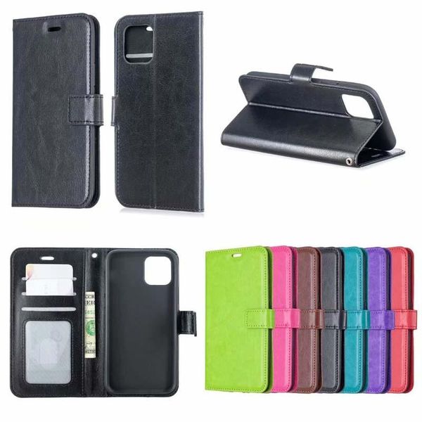 

crazy horse pu wallet leather holder credit card slot flip cover iphone 11 pro max xr xs max 6 7 8 plus samsung s10 plus s10e note10 plus s9