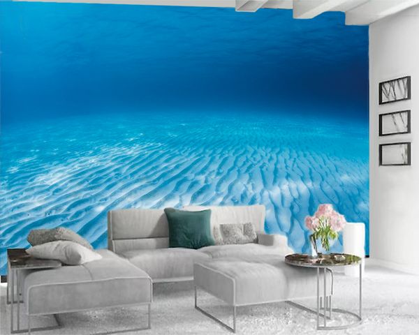 

romantic landscape 3d mural wallpaper 3d wallpaper for kitchen beautiful seabed sand premium atmospheric interior decoration wallpaper