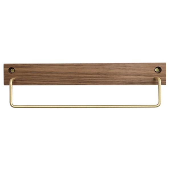 

black walnut solid wood towel rack bathroom shelf wall mounted bathroom single rod towel rack hanging rod kitchen