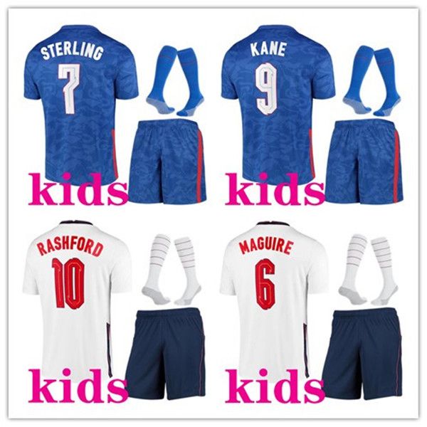

kids 2020 2021 football kits national team uniforms home away soccer jersey 20/21 maillot de foot football shirt kids footbal kits, Black