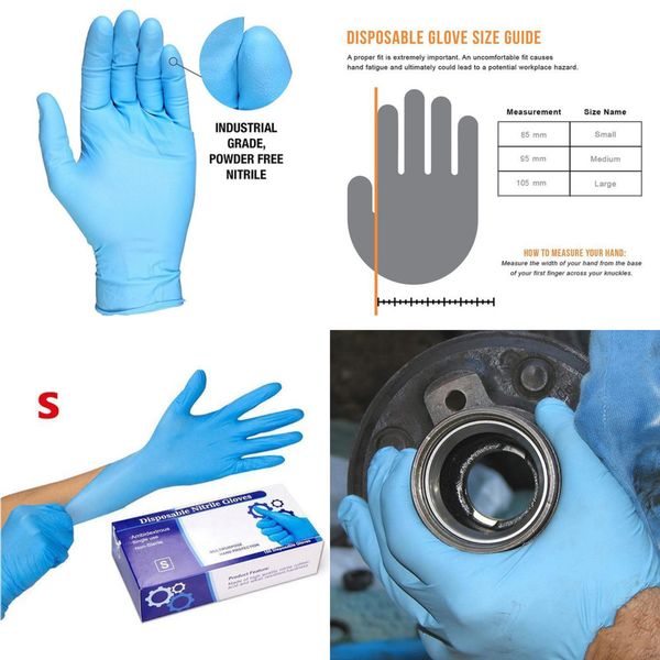 

disposable gloves real rubber 100pc latex protective dishwashing/kitchen/ /work/garden glove un 0wnp1