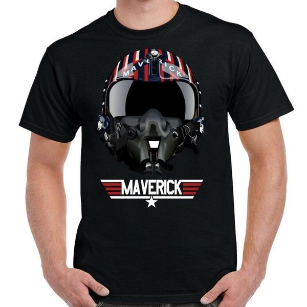 

2020 gun maverick's helmet call sign shirt mens new fashion fashion brand clothing summer cotton slim fit t shirts