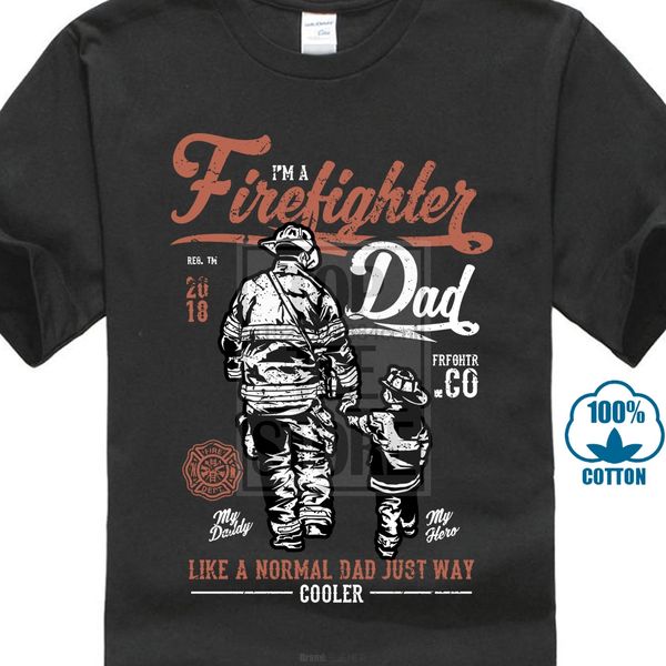

pompier papa hommes droles fireman t shirt feu brigade service sam pere de jour