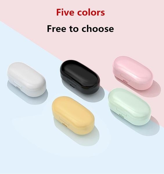 

macaron bluetooth headset explosion tw60 bluetooth 5.0 true stereo intelligent wireless in-ear sports with charging box for smart phone