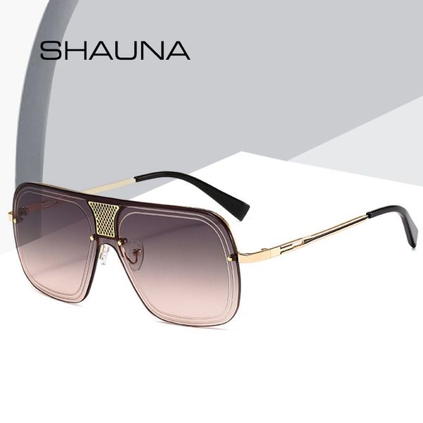 

sunglasses shauna fashion metal half frame square, White;black