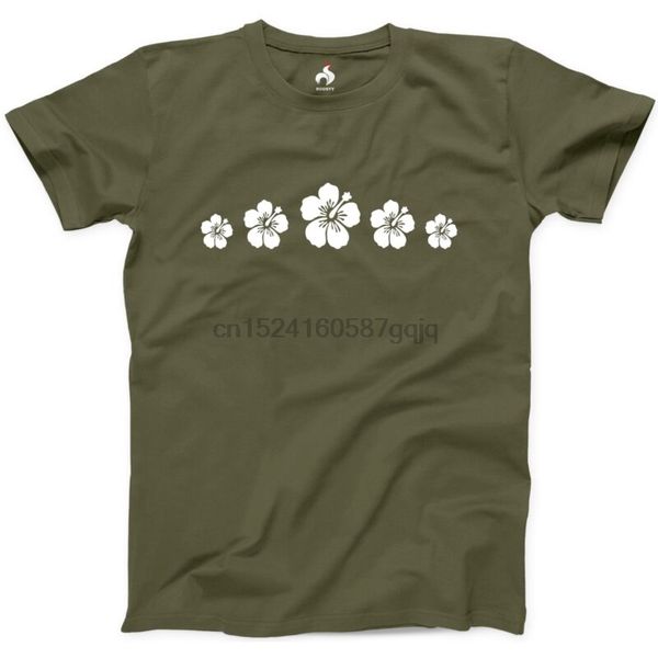 

цветок гибискуса tshirt новый tee мужские цветы гавайские tshirt (1