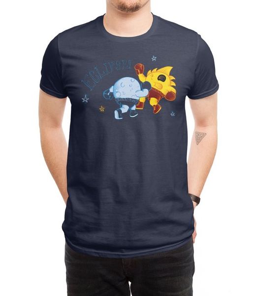 

new men casual printed t shirt eclipse short sleeve t-shirts tee