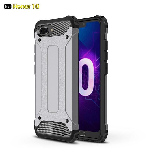 

dual layer pc tpu hybrid protective slim case for honor 10 precise holes outdoor shockproof armor case