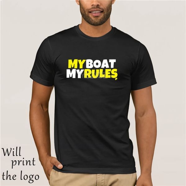 

my boat my rules funny sailing fathers day gift present christmas mens t-shirt