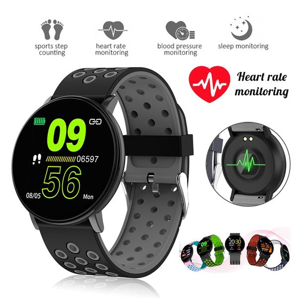 

давление фитнес tracker часы мужские часы крови круглый водонепроницаемый smartwatch женщины спорт здоровье смарт браслет для android ios на