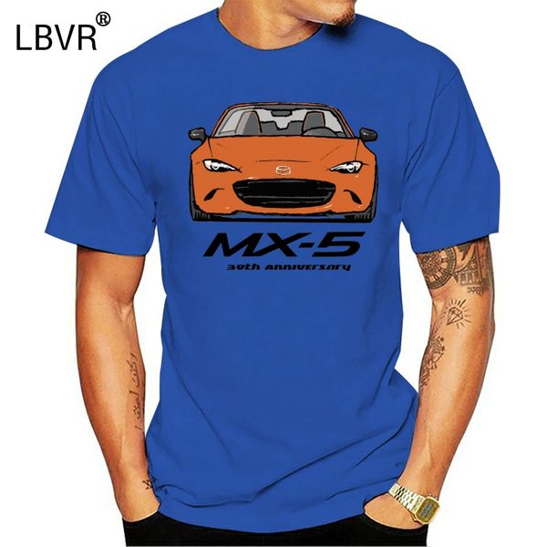 

men t-shirt mx5 miata 30th anniversary orange tshirt women t shirt