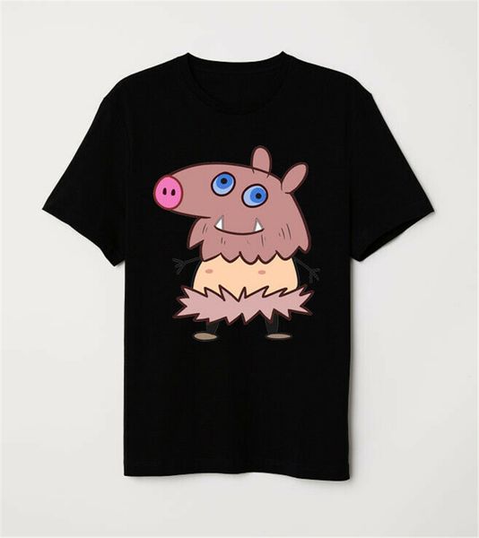 

demon slayer kimetsu no yaiba inosuke pig boy funny mashup black t-shirt new funny tee shirt