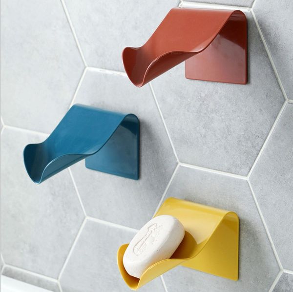 

soap holder simple decoration bathroom shower soap dish plates storage box with drain wall shelf plastic bath tray
