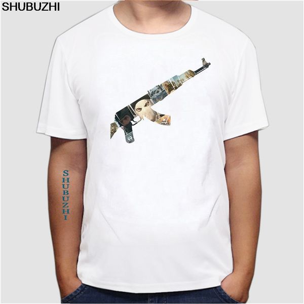 

горячий новое прибытие самые дешевые рубашки марка ak47 gun top качество 3d печатных мужской короткий рукав футболка рубашка 100% хлопок муж