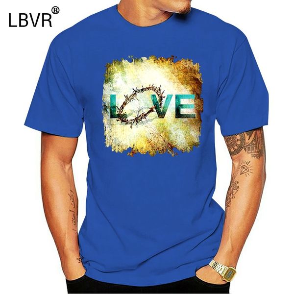 

love crown of thorns t-shirt jesus christ sacrifice cross bible tee shirt printing