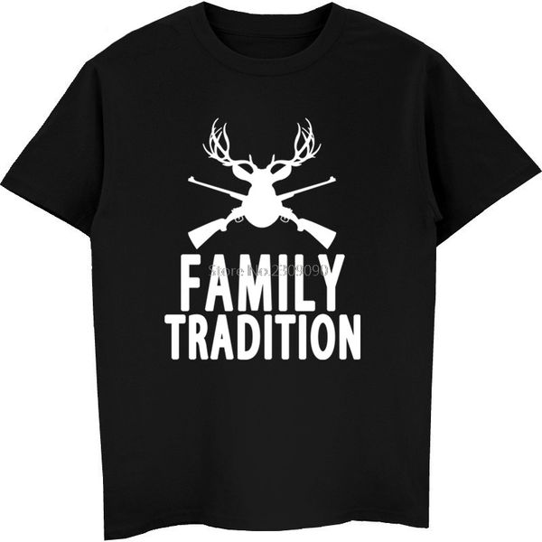 

family tradition hunt hunter t shirt men's cotton short sleeve t-shirt cool tees casual harajuku fitness streetwear