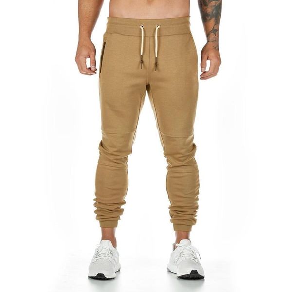 

men casual joggers pants solid thin cargo sweatpants male multi-pocket trousers new mens sportswear hip hop harem pencil pants, Black
