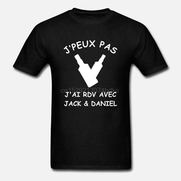 

mens tee shirt humour j'peux pas j'ai rdv avec jack daniel